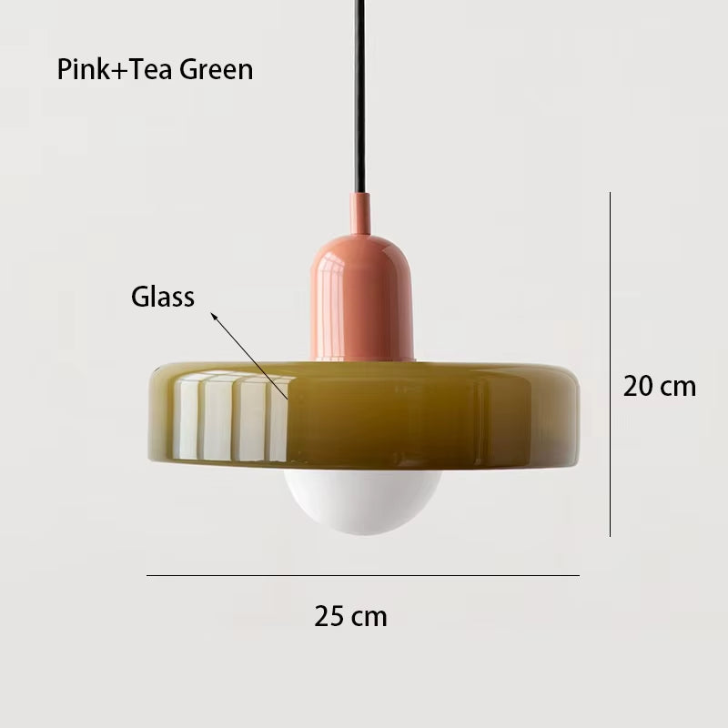 Nordic Retro Glass Chandelier Living Room Dining Room Bedroom Kitchenmodern Lighting Decoration Retro Lighting Fixture E27LED
