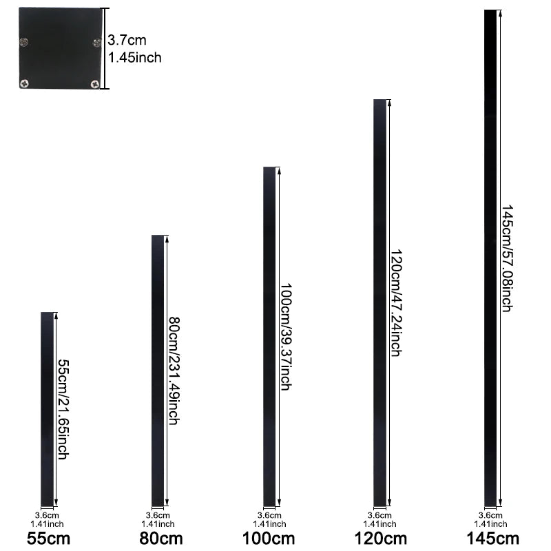 85-256V Outdoordecoration Long Wall Light Nordic Outdoor Waterproof Modern Long Strip LED Lighting Wall Lamp IP65 Garden Light