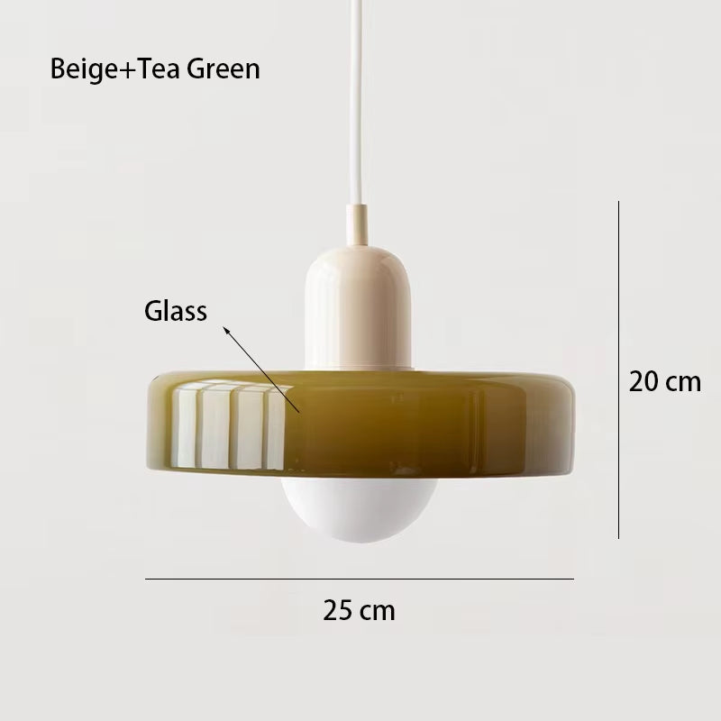 Nordic Retro Glass Chandelier Living Room Dining Room Bedroom Kitchenmodern Lighting Decoration Retro Lighting Fixture E27LED