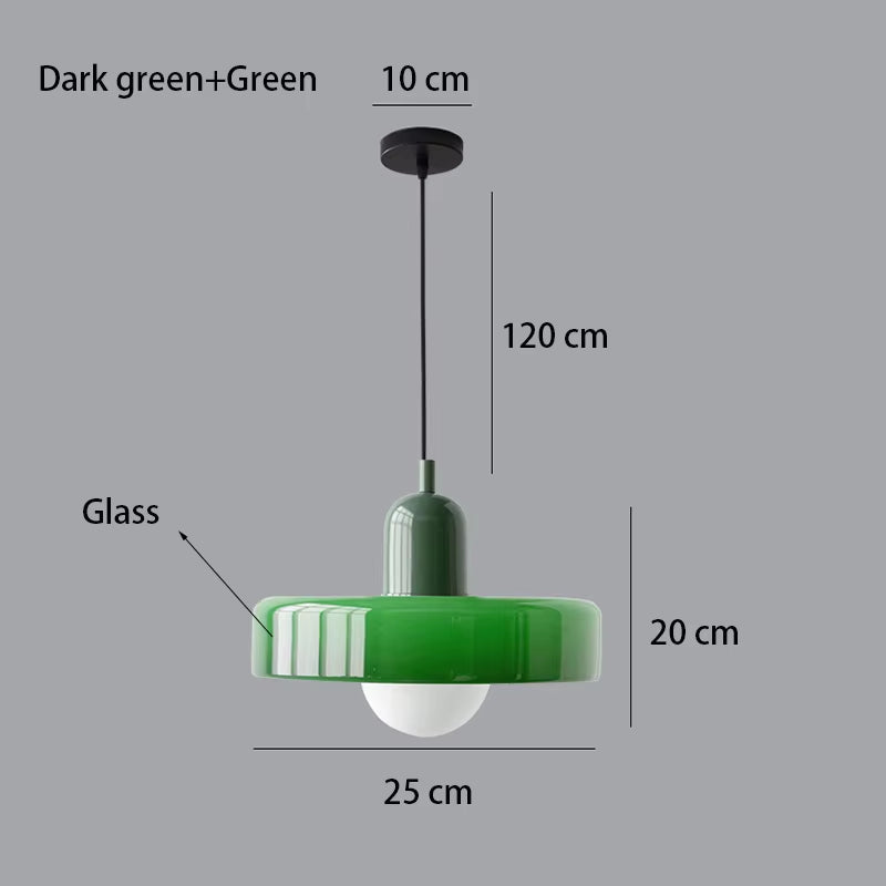 Nordic Retro Glass Chandelier Living Room Dining Room Bedroom Kitchenmodern Lighting Decoration Retro Lighting Fixture E27LED